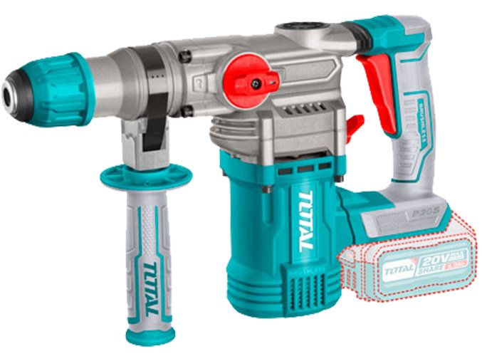 Kladivo vrtací a sekací AKU, SDS Plus, Brushless, 20V Li-ion, 2000mAh, 4,5J, industrial, bez baterie a nabíječky