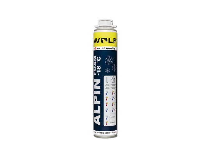 WOLF Pěna pistolová ALPIN 50l nízkoexpanzní | zimní 750 ml