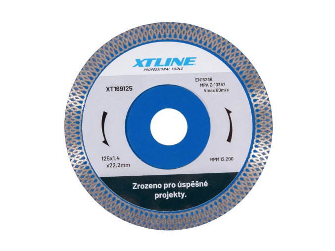 XTLINE Kotouč diamantový turbo | 125x1,4x10x22,2 mm