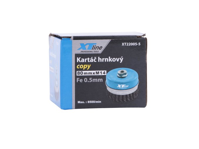 XTLINE Kartáč hrnkový copy M14 | 80 mm, Fe 0,8 mm