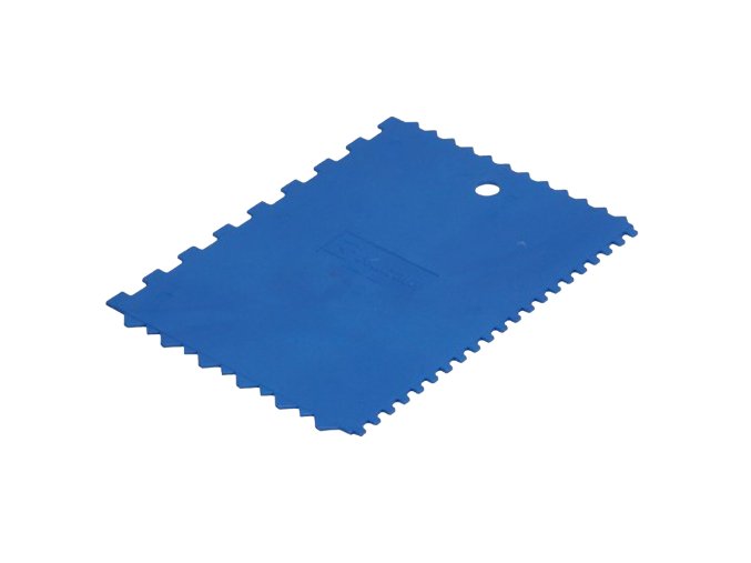 KUBALA Stěrka plastová zubová | 175x130 mm