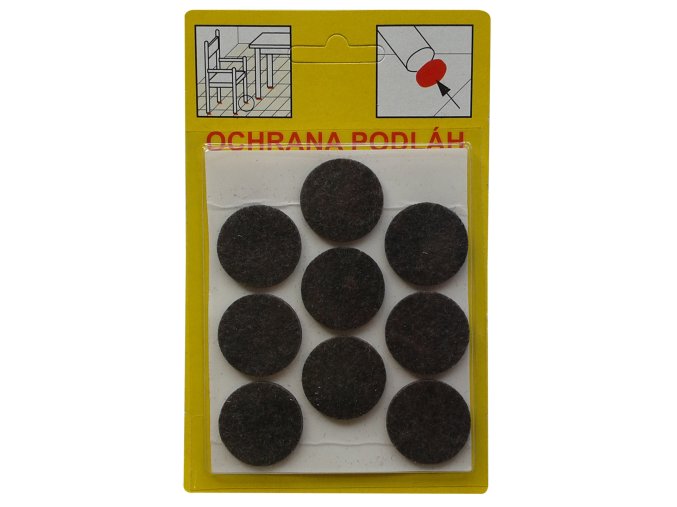 Filcová ochrana samolepící | 104H - hnědá 21x3 mm