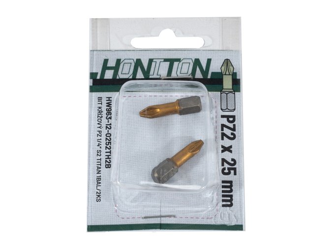 HONITON Bit PZ Titan 1/4” | PZ2x25 mm (1bal/2ks)