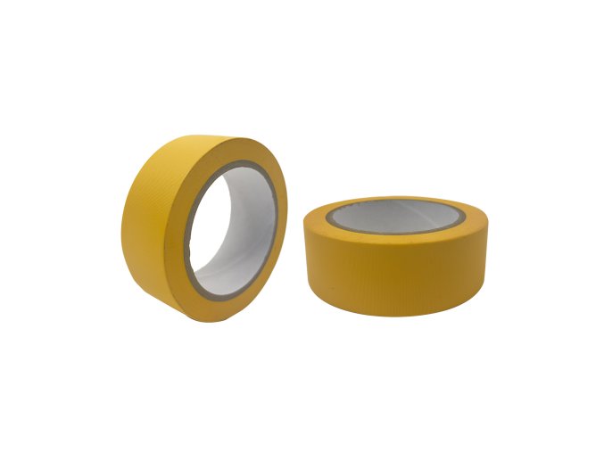 Lepicí páska zakrývací a ochranná PVC, štukatérská žlutá | 38 mm x 33 m