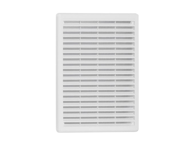 HACO Mřížka větrací bílá se síťovinou - krytka | 250x250 mm