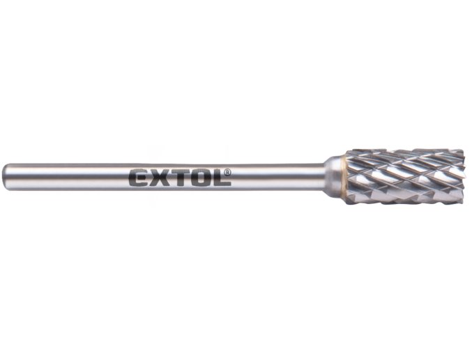 fréza karbidová, válcová s čelním ozubením, ⌀6x13mm, ⌀stopky 3mm, sek střední (double-cut)