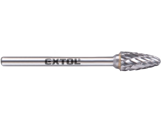 fréza karbidová, kulatý oblouk, ⌀6x13mm, ⌀stopky 3mm, sek střední (double-cut)