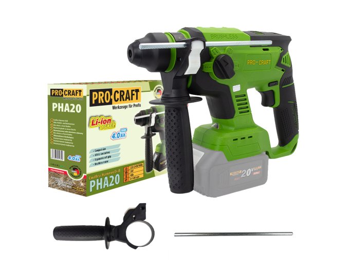 301 kladivo vrtaci aku procraft pha20 bez akumulatoru a nabijecky pha20