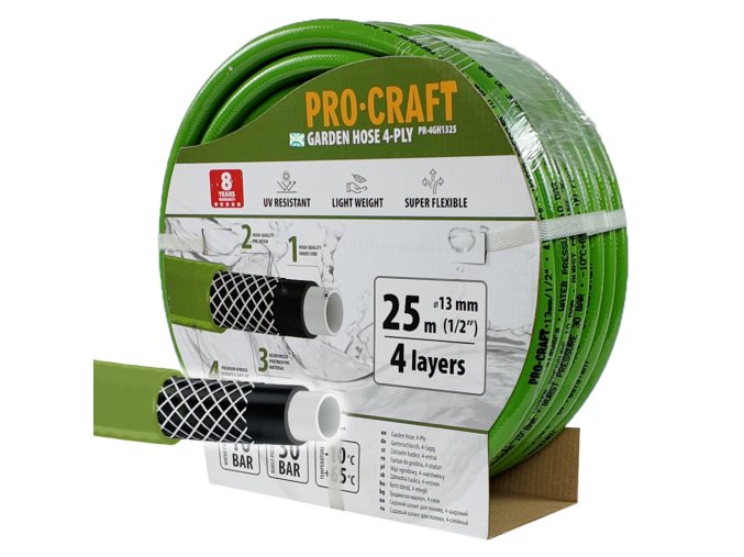 5872 zahradni hadice procraft pr 4gh1325 4 vrstvy 12 25 m pr 4gh1325