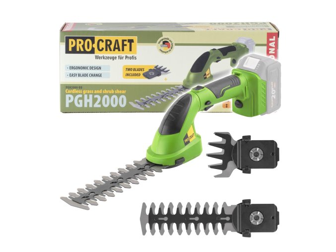 5952 aku nuzky na travu procraft pgh2000 bez baterie a nabijecky pgh2000