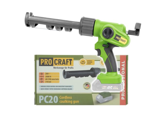 6261 aku vytlacovaci pistole procraft pc20bb bez baterie a nabijecky pc20bb