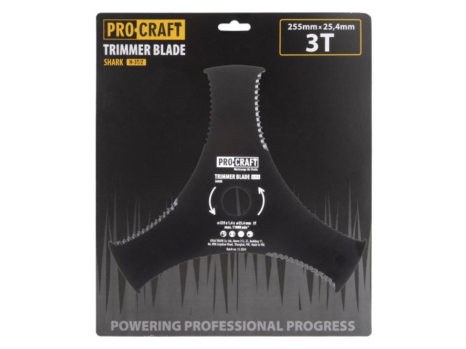 6978 nuz krovinorezu d255254 3t vroubkovany procraft h 3tz