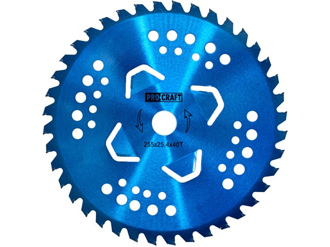 6989 nuz krovinorezu kotouc d255254 40t pobedit blue procraft np 3b