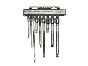 HONITON Sada prodloužení - výkyvné 1/4”-3/8”-1/2” 9 dílů