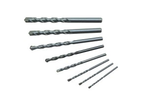 STAVTOOL Sada vidiových vrtáků, válcová stopka | 3-10 mm, 8 dílů, PVC obal