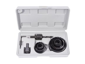 STAVTOOL Sada vykružovacích korunek 10 dílů | 19-64 mm, plastový box