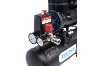XTLINE Kompresor bezolejový 900 W, 6 l