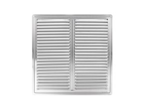 HACO Dvířka revizní kovová bílá s tlačným zámkem | 150x150 mm