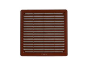HACO Mřížka větrací hnědá se síťovinou - krytka | 100x100 mm