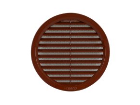 HACO Mřížka větrací hnědá kruhová se síťovinou | 110 mm
