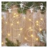 LED vánoční nano řetěz – rampouchy, 2,9 m, venkovní i vnitřní, teplá bílá, programy