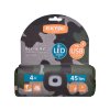 čepice s čelovkou 4x45lm, USB nabíjení, maskovací, univerzální velikost, 100% acryl