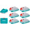 Sada baterií 20V 6x2,0 Ah + nabíječka INDUSTRIAL TOTAL TFBCLI2062