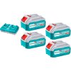 Sada baterií 20V 4x4,0 Ah + nabíječka INDUSTRIAL TOTAL TFBCLI20244