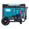 REPAS elektrocentrála benzínová a plynová (LPG/NG) 17HP/8,2kW/10,2kVA (400V), 6,5kW (230V), elektrický start, dálkové ovládání, podvozek