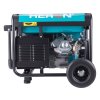 REPAS elektrocentrála benzínová a plynová (LPG/NG) 17HP/8,2kW/10,2kVA (400V), 6,5kW (230V), elektrický start, dálkové ovládání, podvozek