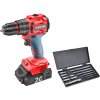 vrtací šroubovák aku s příklepem SHARE20V, BRUSHLESS, 2Ah (2×)