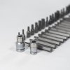 HONITON Sada zástrčných hlavic XZN, TRX, IMBUS 3/8”a 1/2” 40 dílů | plastové plato A