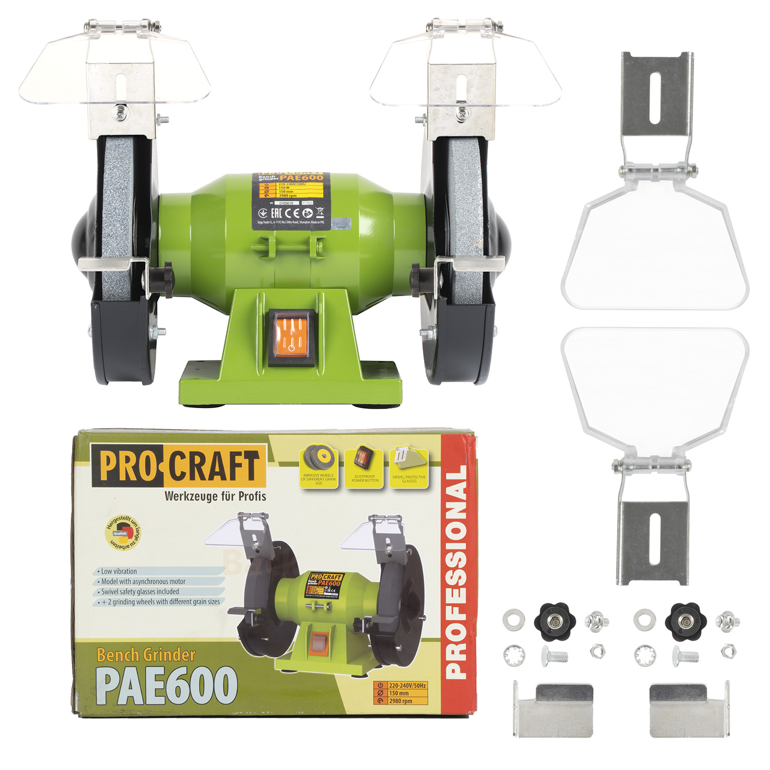 Procraft Dvojkotúčová stolová brúska PAE600 | PAE600