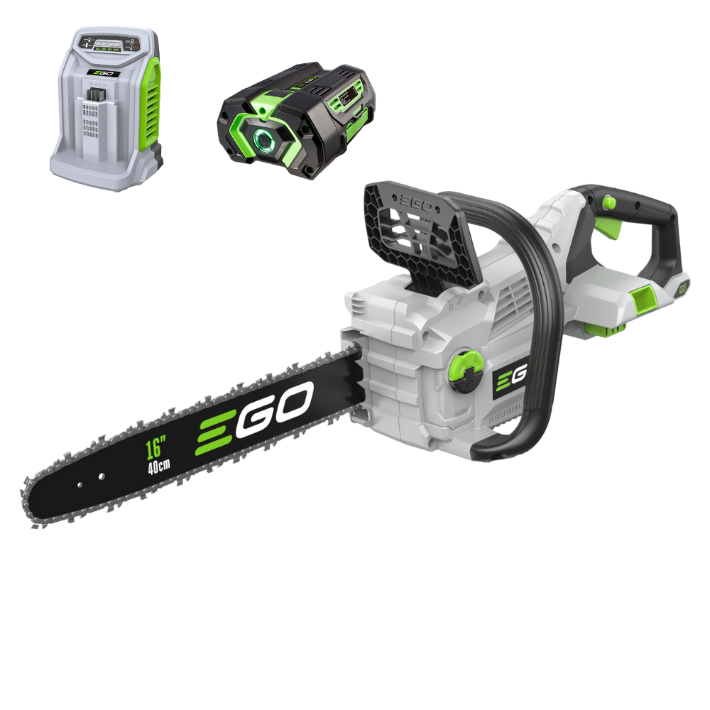 EGO Power+ CS1610E 40 cm akumulátorová reťazová píla-SADA s batériou a nabíjačkou