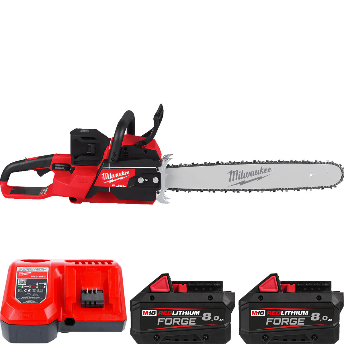 Milwaukee M18 FUEL™ reťazová píla na dva akumulátory 50 cm M18 F2CHS50-802