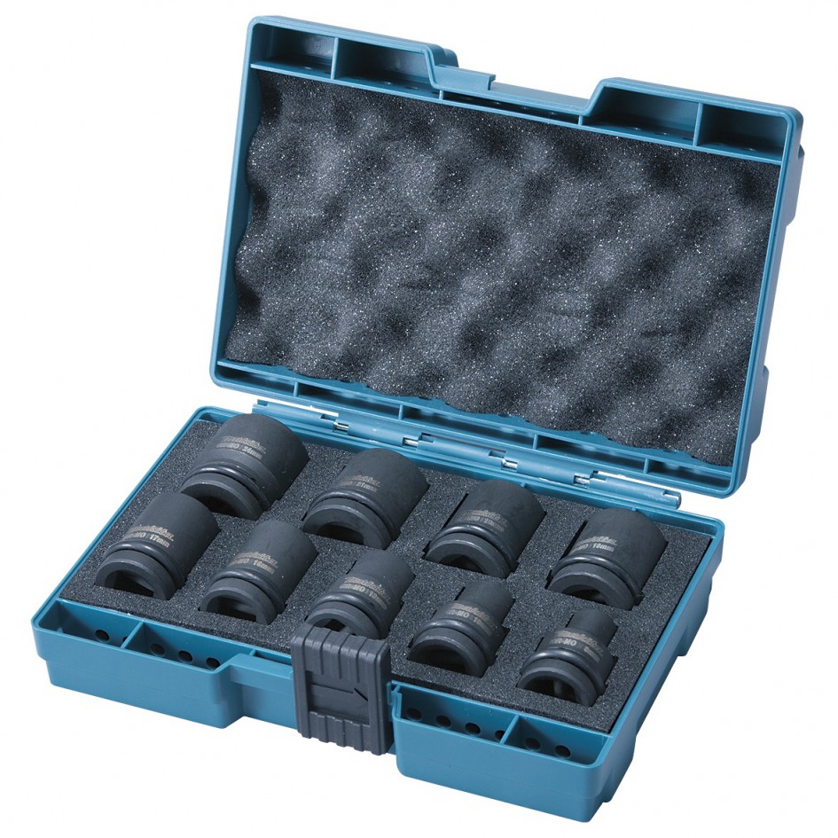 Makita Sadanástrčných kľúčov pre rázové uťahováky 1/2“ 9-dielna