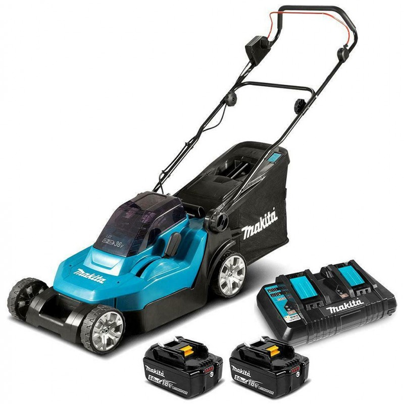 Makita DLM432Z - Akumulátorová kosačka Stroj bez AKU: Bez akumulátora a nabíjačky