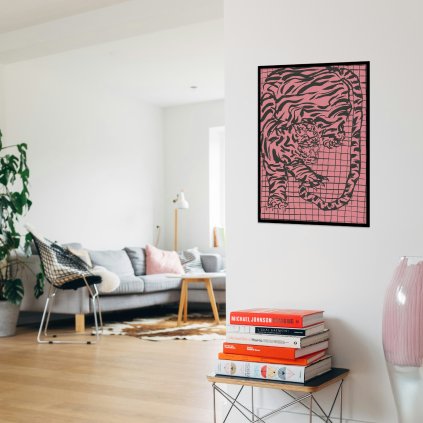 Laura Limbourg pink tiger (ORIGINAL GRAPHICS)