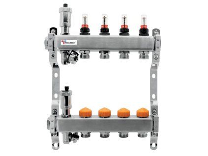 Rozdělovač nerezový TERMTECH s automatickým vyvažováním K550RV11- 11 okruhů