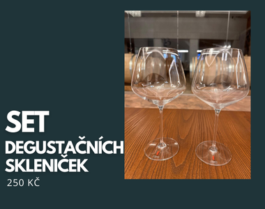 degustační skleničky s logem Terroir Čejkovice