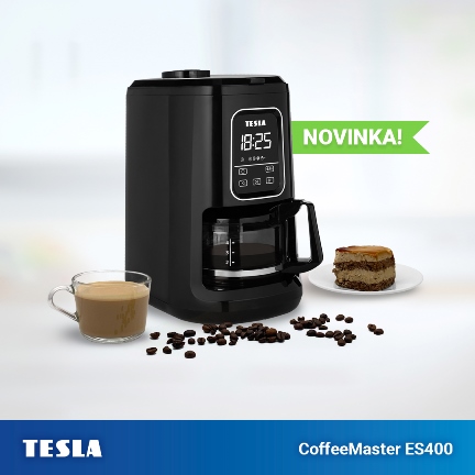 Novinka: kávovar s mlýnkem TESLA CoffeeMaster ES400