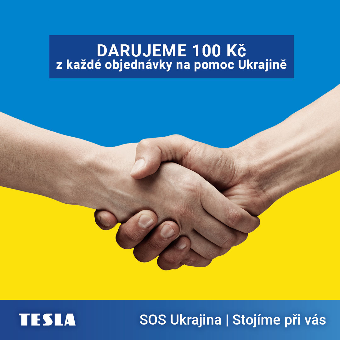 SOS Ukrajina - darujeme 100 Kč z každé objednávky na pomoc Ukrajině