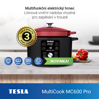 Novinka: multifunkční elektrický hrnec TESLA MultiCook MC600 Pro