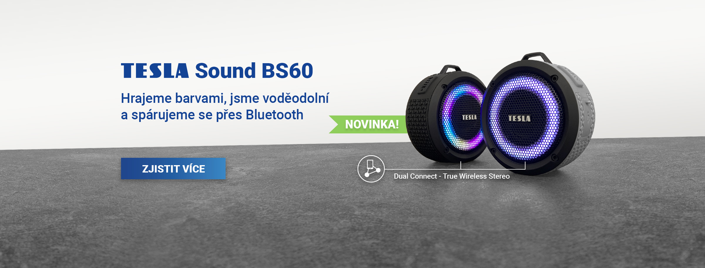 TESLA Sound BS60 - bezdrátový Bluetooth reproduktor voděodolný