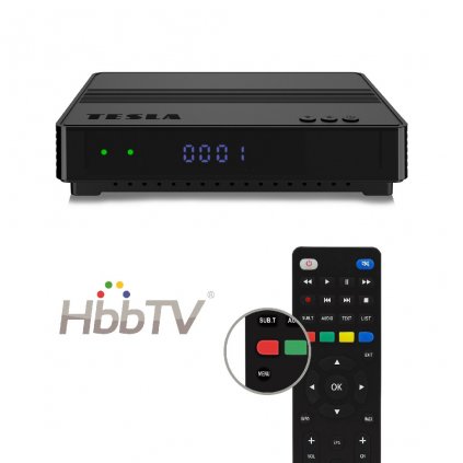Novinka: set-top box s HbbTV DVB-T2 TESLA HYbbRID TV TH210