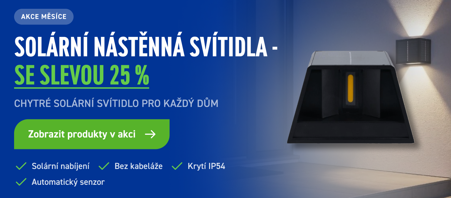 Solární náštěnná svítidla se slevou 25 %