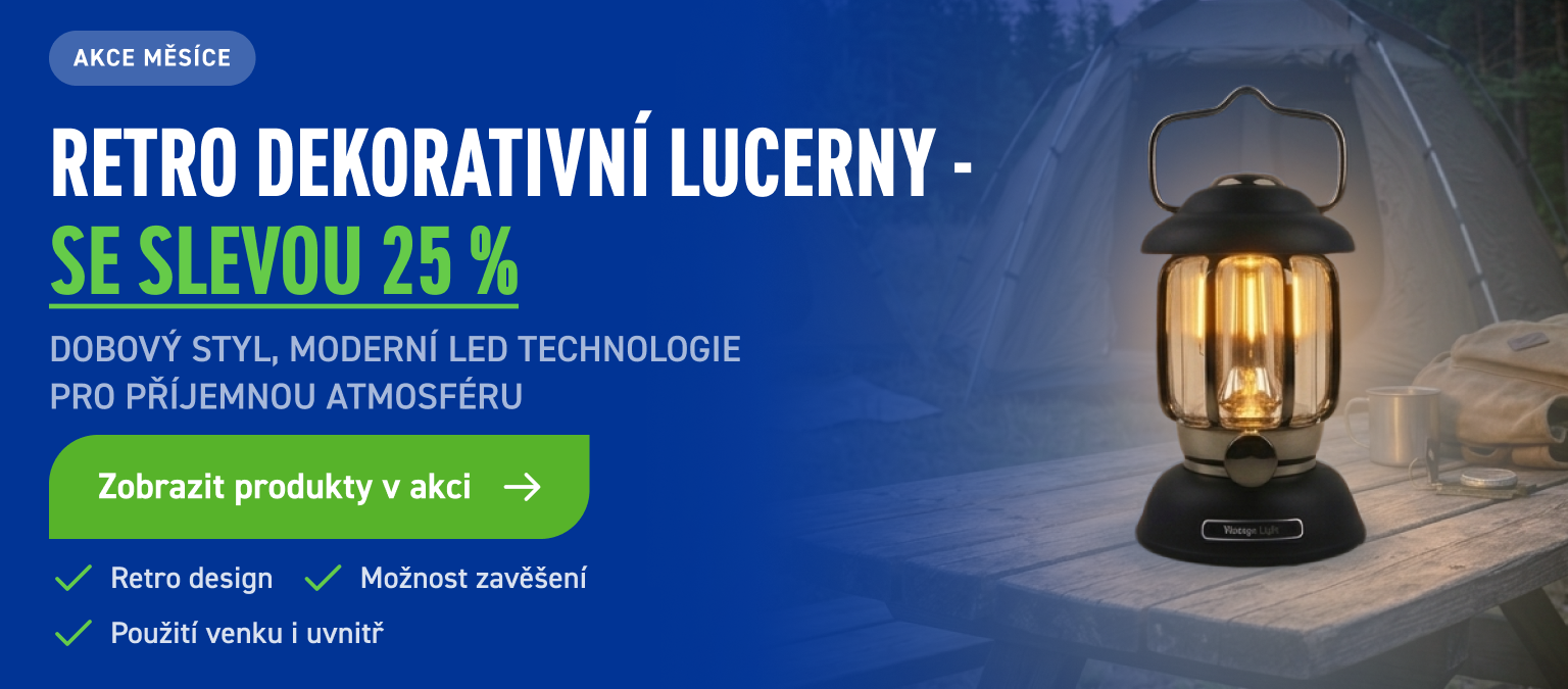 Retro lucerny se slevou 25 %