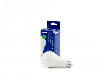 2832 3 tesla led zarovka bulb e27 17w 230v 2100lm 25 000h 6500k studena bila 220st