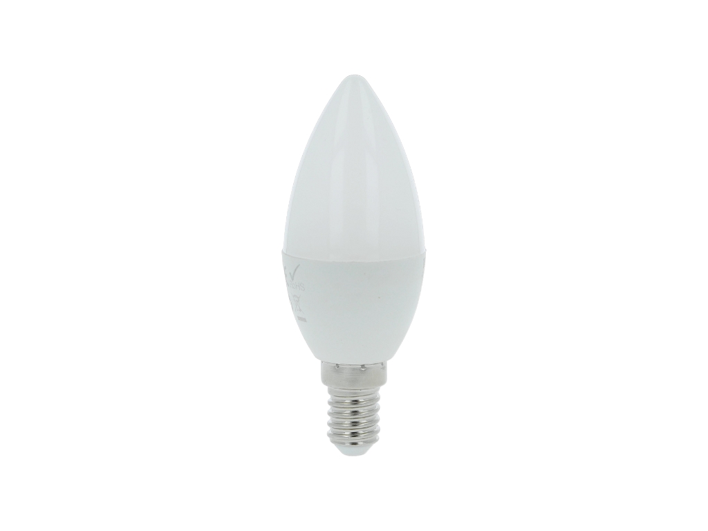 LED žárovka CANDLE svíčka, E14, 5W, 230V, 450lm, 25 000h, 3000K teplá bílá, 220st 2ks