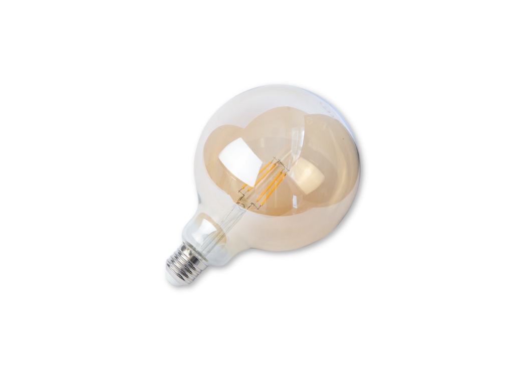 LED žárovka GLOBE G125 VINTAGE, E27, 4,2W, 230V, 380lm, 2400K, 360st, zlatá